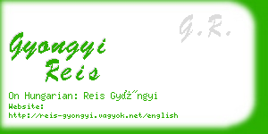 gyongyi reis business card